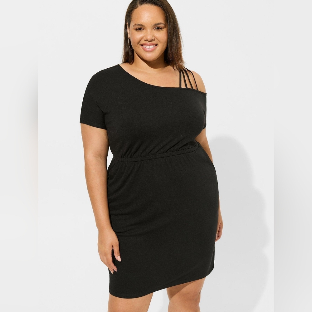 NWT TORRID Mini Jersey Off Shoulder Dress Sz 2